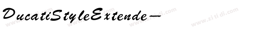 Ducati Style Extende字体转换